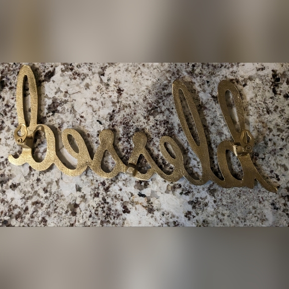 "blessed " cursive metal sign - Picture 3 of 3